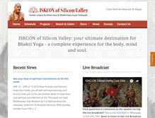 Tablet Screenshot of iskconsiliconvalley.com